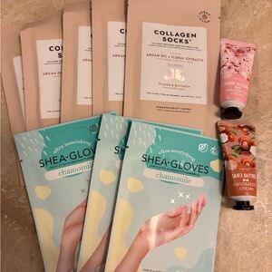 Spa Bundle - shea gloves, collagen socks and lotion